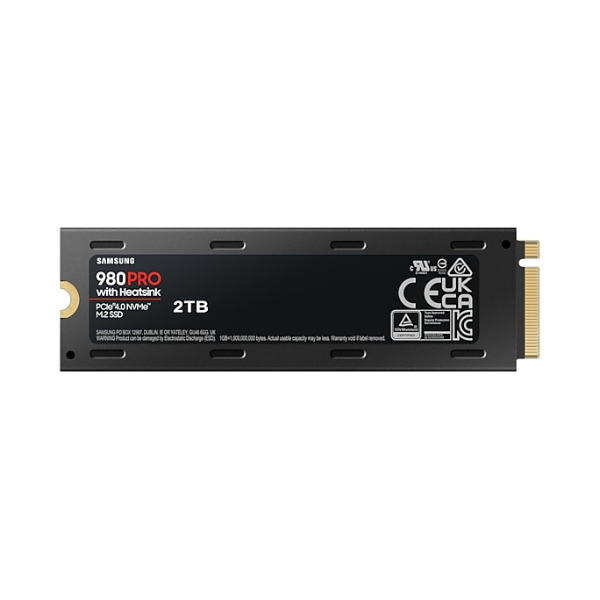 Ổ cứng SSD gắn trong Samsung 980 PRO Heatsink 2TB PCIe Gen 4.0 x4 NVMe V-NAND M.2 2280 upto 7000MB s (MZ-V8P2T0CW)