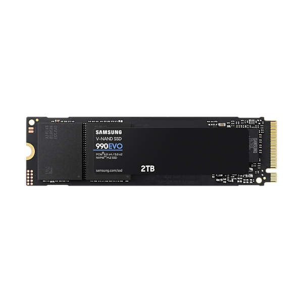 Ổ cứng SSD gắn trong Samsung 990 Evo 2TB PCIe 4.0 x4 PCIe 5.0 x2 NVMe V-NAND M.2 2280 upto 5000MB s (MZ-V9E2T0BW)