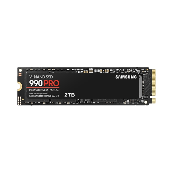 Ổ cứng SSD gắn trong Samsung 990 PRO 2TB PCIe Gen 4.0 x4 NVMe V-NAND M.2 2280 upto 7450MB s (MZ-V9P2T0BW)
