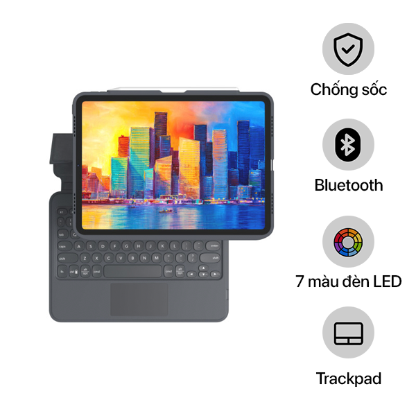 Ốp lưng iPad Pro 12.9 inch ZAGG kèm bàn phím Trackpad