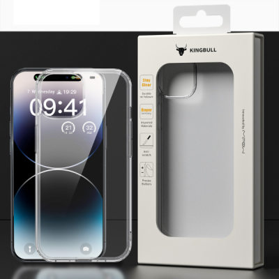 PS15ACR - Ốp lưng iPhone 15 Mipow Tempered Transparent Clear