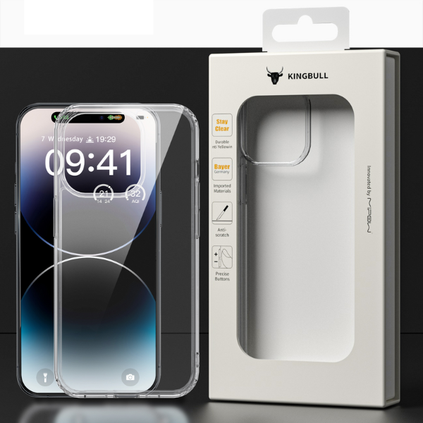 Ốp lưng iPhone 15 Pro Max Mipow Tempered Transparent Clear