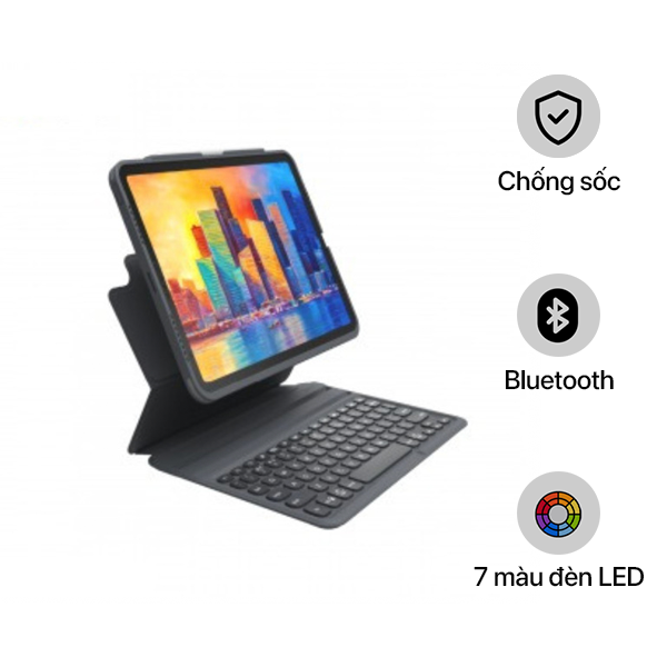 Ốp lưng kèm bàn phím iPad Pro 12.9 inch 2021 ZAGG Pro Keys