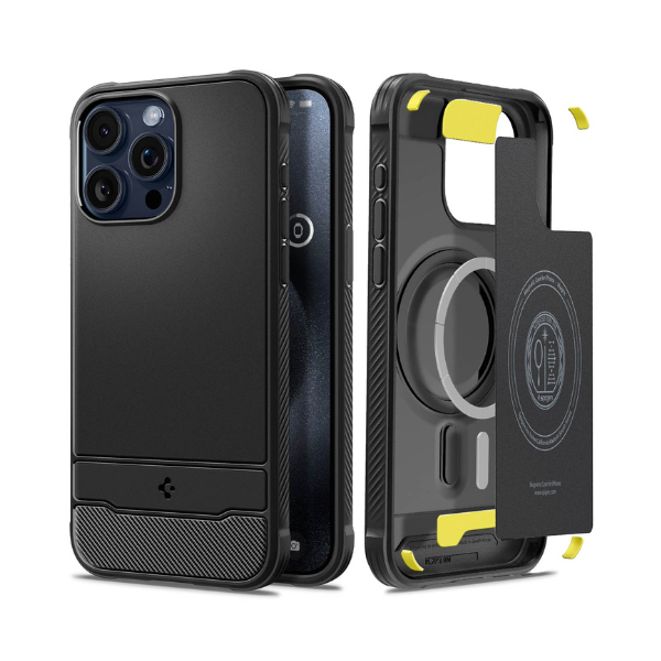 Ốp lưng Magsafe iPhone 15 Pro Spigen Rugged Armor Matte