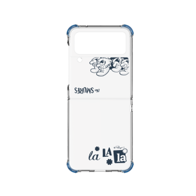 GP-FPF721HIANW - Ốp lưng Samsung Galaxy Z Flip4 Clear in hình Smurfs tím