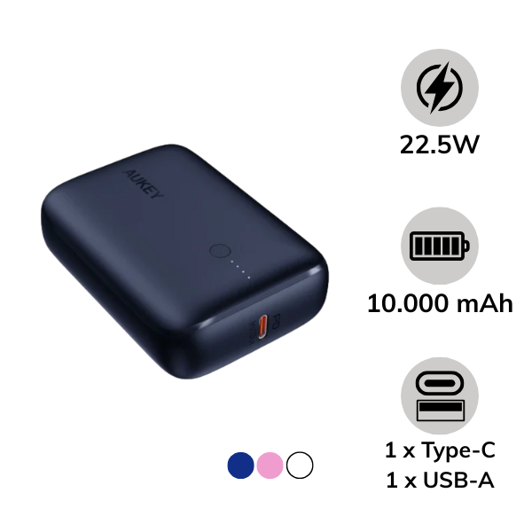 Pin sạc dự phòng Aukey 10.000 mAh PD 20W & QC 3.0 PB-N83S