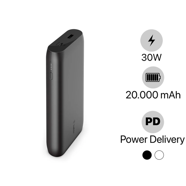 Pin sạc dự phòng Belkin 20.000 mAh 30W PD Polymer Pocket Power BPB002