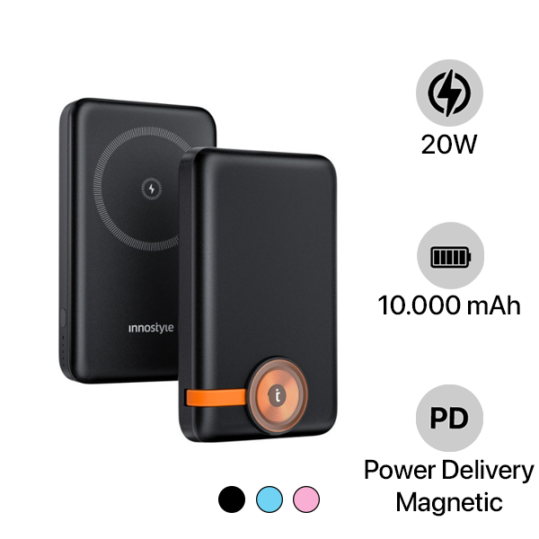 Pin sạc dự phòng Innostyle 10.000 mAh 20W PowerMag Duo 2 in 1 IW202