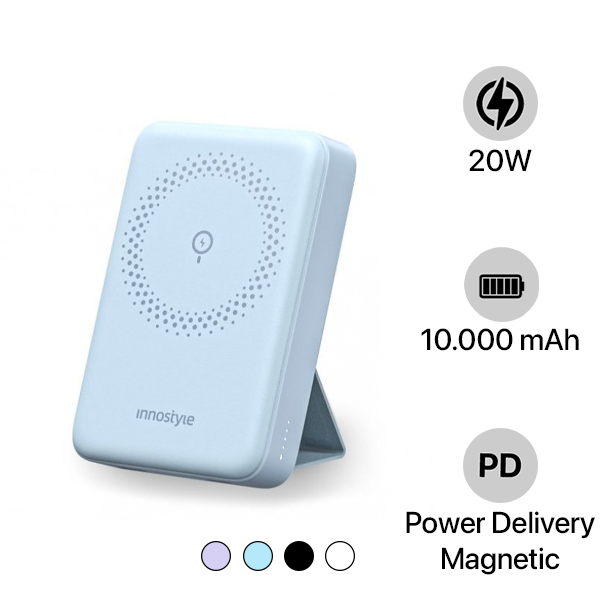 Pin sạc dự phòng Innostyle 10.000 mAh 20W PowerMag 2 in 1 Stand