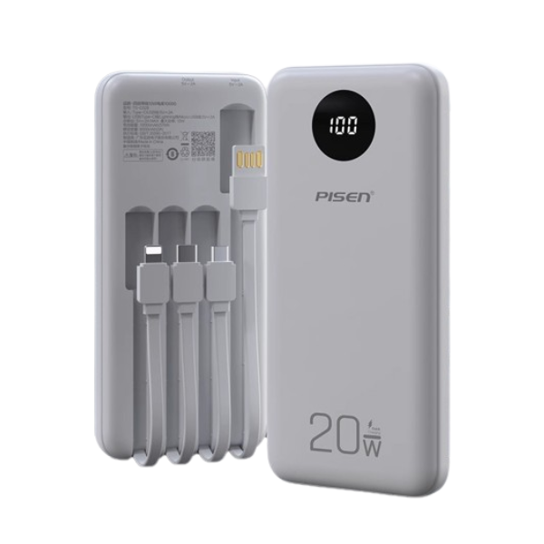TSD329 - Pin sạc dự phòng Pisen 10.000 mAh 20W PowerFo Library