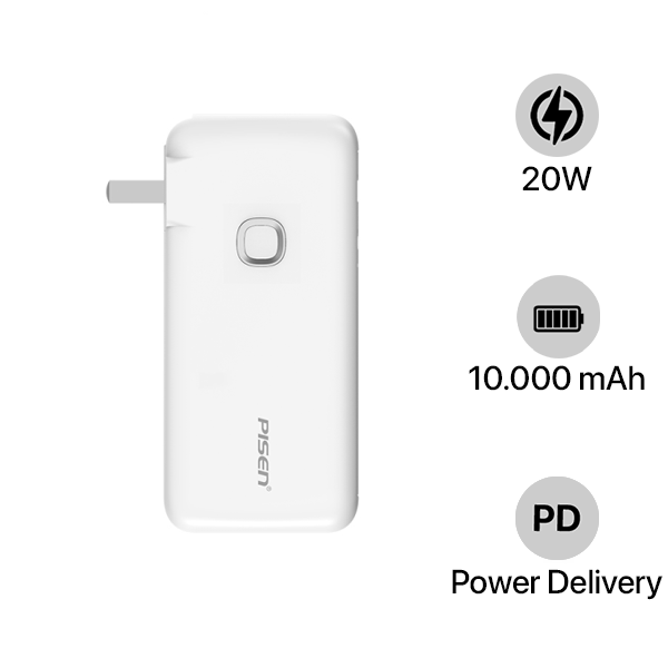 Pin sạc dự phòng Pisen 10.000 mAh 20W Quick High Power Box
