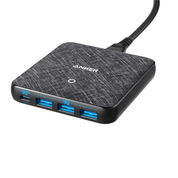 A2045 - Hub sạc 4 cổng Anker PowerPort Atom III Slim 65W PIQ 3.0 & GaN A2045