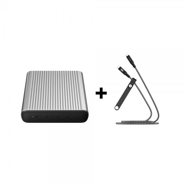 COMBOHYPER - Combo HyperJuice 245W 4 Type-C GaN Charger + Cáp Type-C