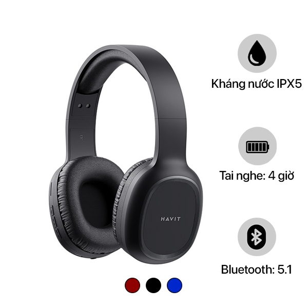 Tai nghe chụp tai Havit H2590BT Pro
