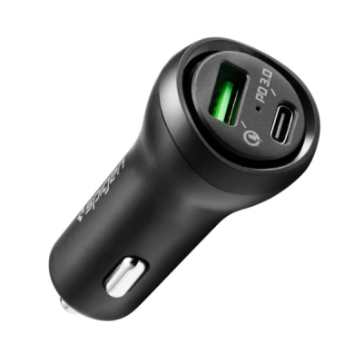 000CP25597 - Tẩu sạc Oto 2 cổng Spigen 27W Type-C PD Steadiboost