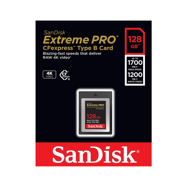 Thẻ nhớ CFexpress Type B SanDisk Extreme Pro 128GB up to 1700MB s (SDCFE-128G-GN4NN)