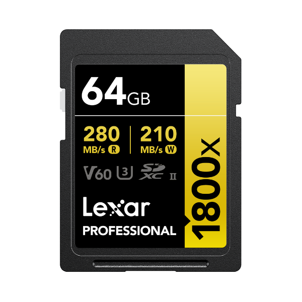 Thẻ nhớ Lexar 64GB 1800x SDXC UHS-II 280MB s