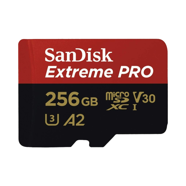 Thẻ nhớ MicroSDXC Sandisk Extreme Pro 256GB V30 U3 UHS-I 200MB s (SDSQXCD-256G-GN6MA)