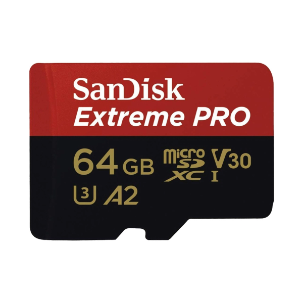 Thẻ nhớ MicroSDXC Sandisk Extreme Pro 64GB V30 U3 UHS-I 200MB s (SDSQXCU-064G-GN6MA)
