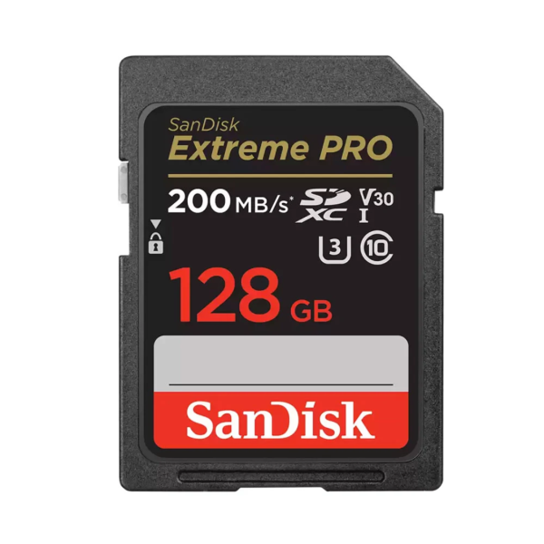 Thẻ nhớ SDXC Sandisk Extreme Pro 128GB V30 U3 C10 UHS-I 200MB s (SDSDXXD-128G-GN4IN)