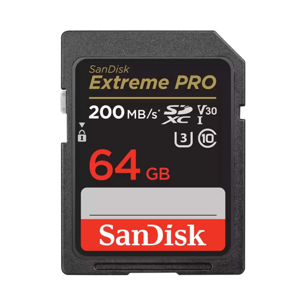 Thẻ nhớ SDXC Sandisk Extreme Pro 64GB V30 U3 C10 UHS-I 200MB s (SDSDXXU-064G-GN4IN)