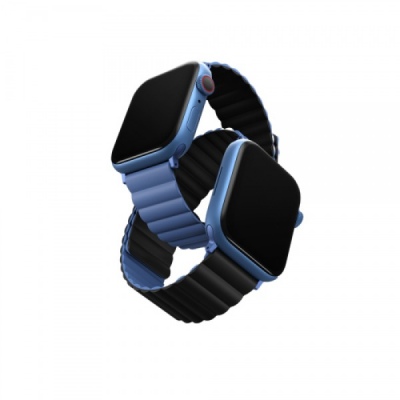 UNIQ41MMREVBLUBLK - Dây đeo Apple Watch 38/40/41mm UNIQ Revix Reversible Magnetic Silicone Strap
